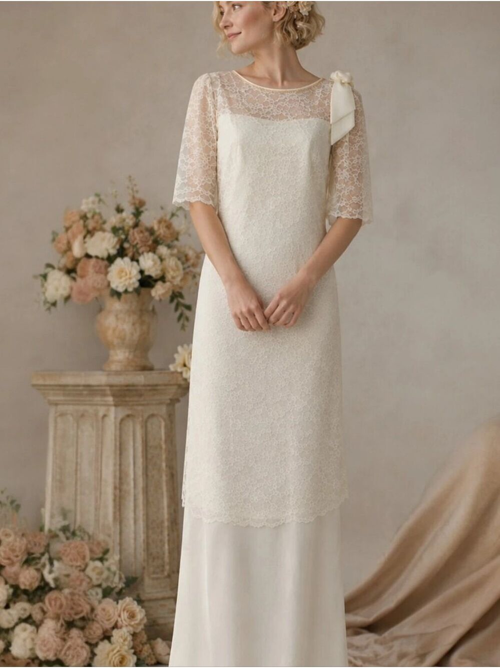 Vintage 50s/60s Serrano London Lace Wedding Dress – Size 18